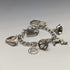 British vintage sterling silver charm bracelet 31g